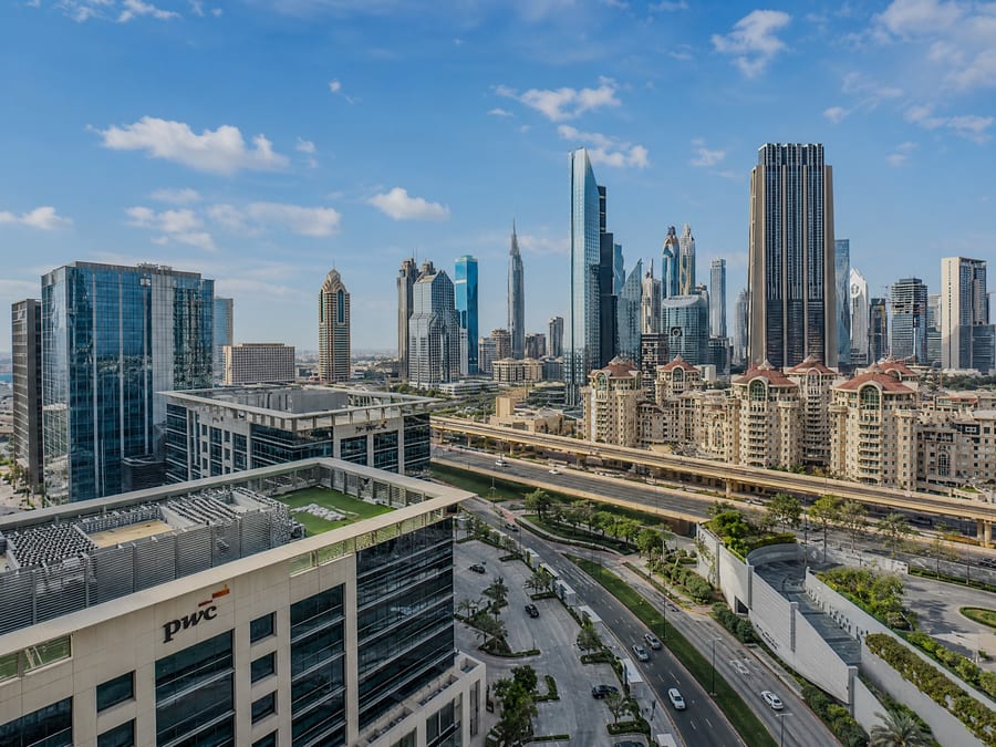 Delivered listing view from The office under construction in Business Bay